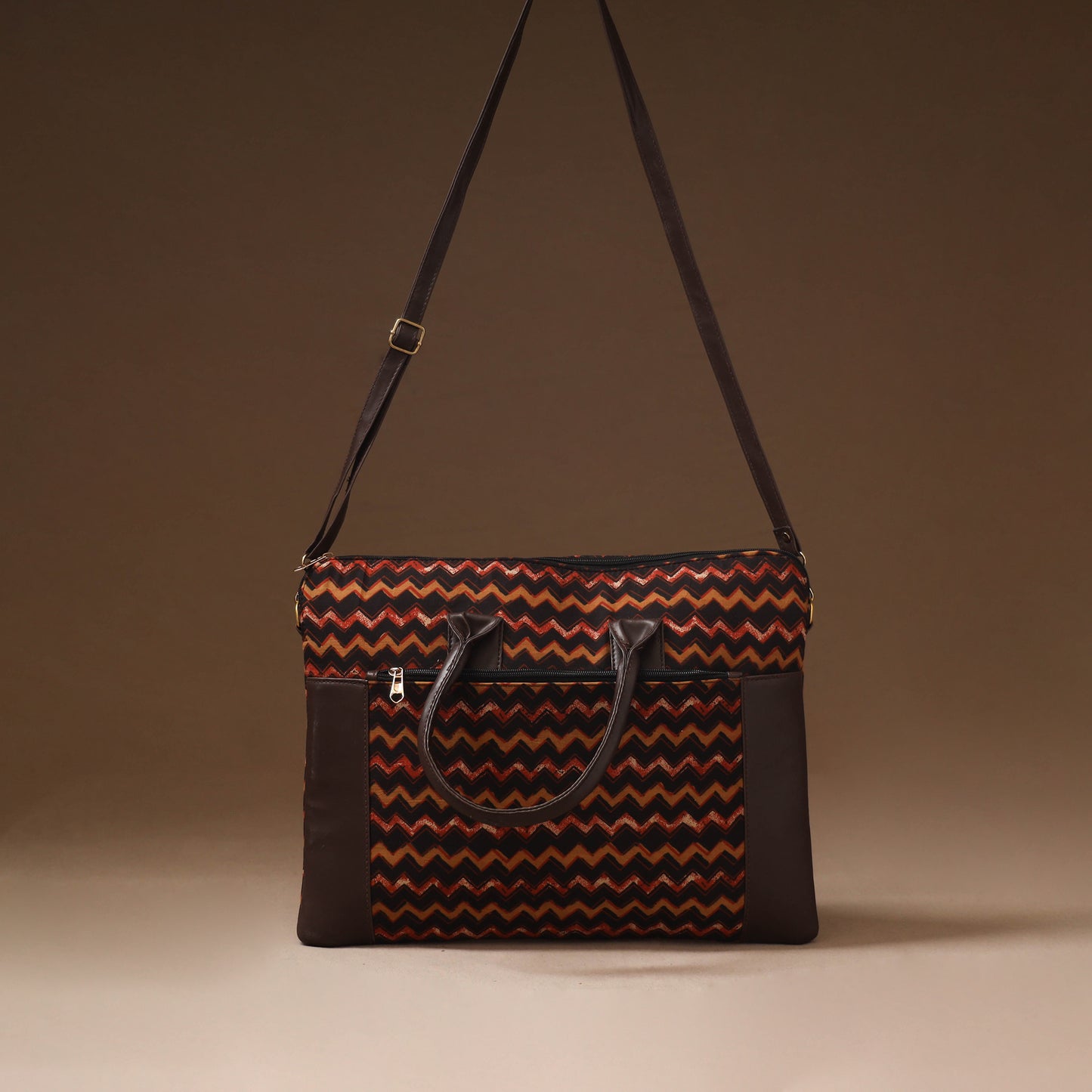 Multicolor - Handcrafted Printed Laptop Bag 16