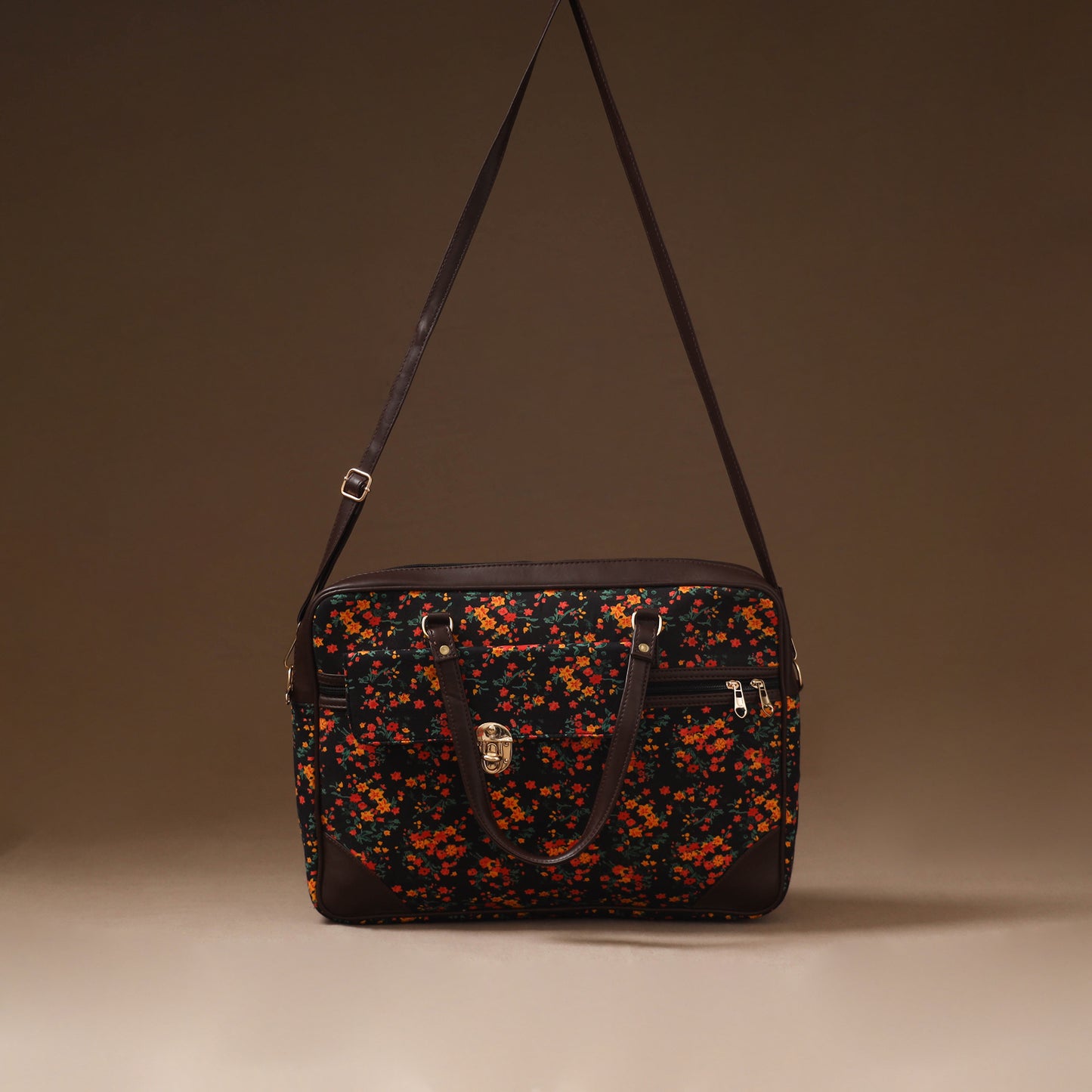 Multicolor - Handcrafted Printed Laptop Bag 13