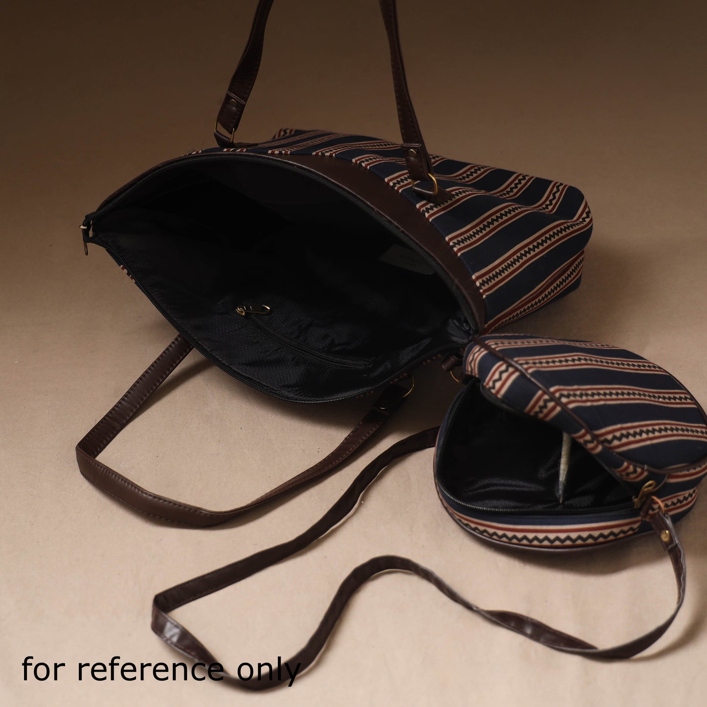 Multicolor - Handcrafted Running Sticth Shoulder Bag (Set of 2) 06