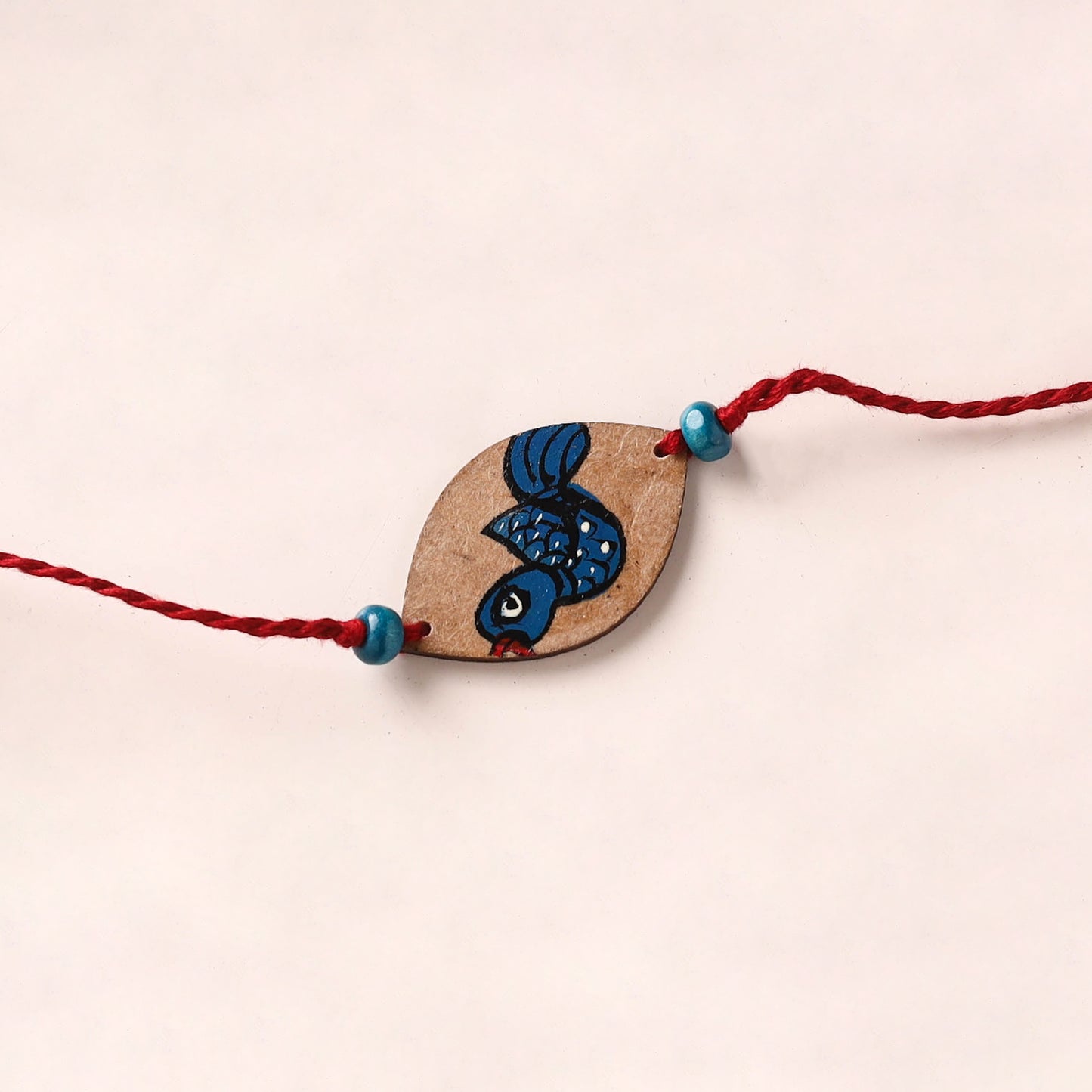 Pattachitra Handpainted Wooden Rakhi 13