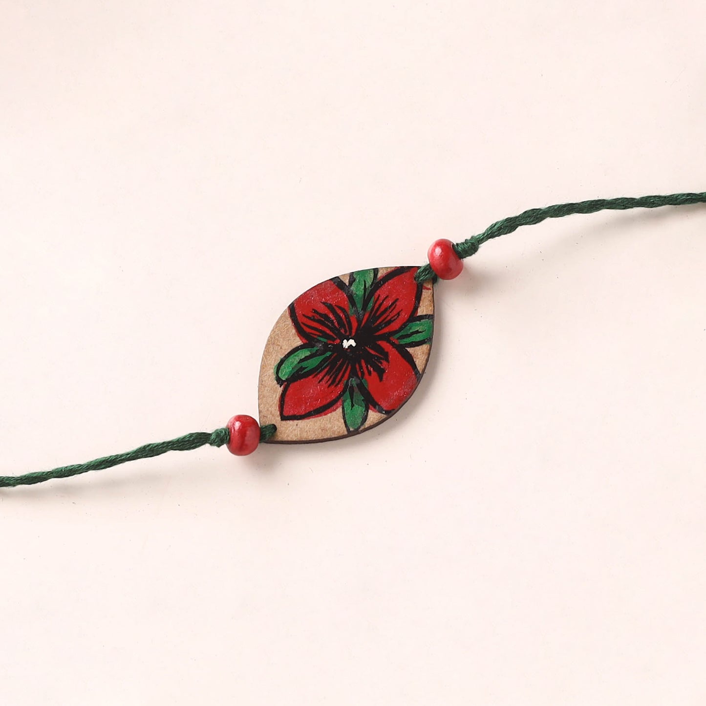 Pattachitra Handpainted Wooden Rakhi 27