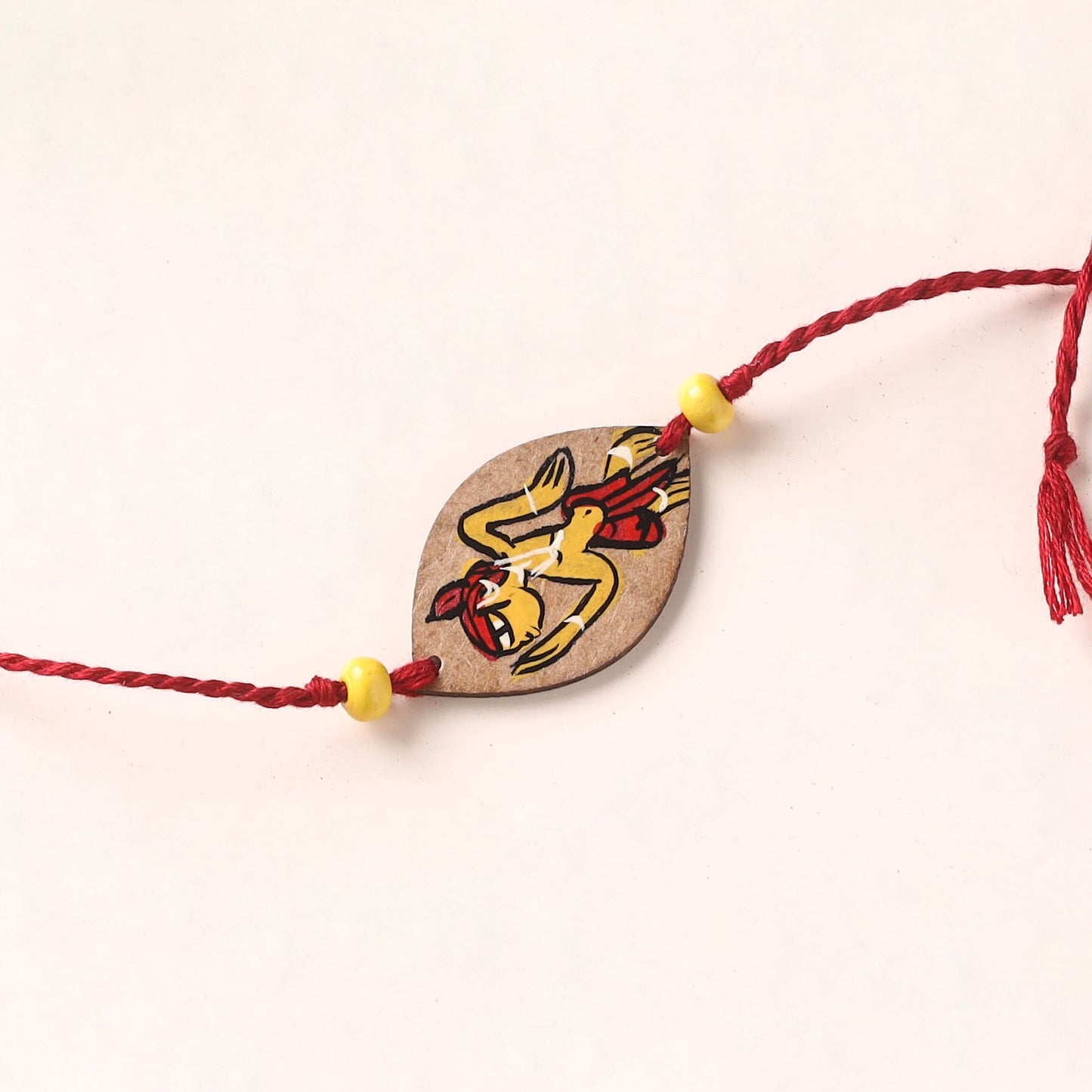 Pattachitra Handpainted Wooden Rakhi 39