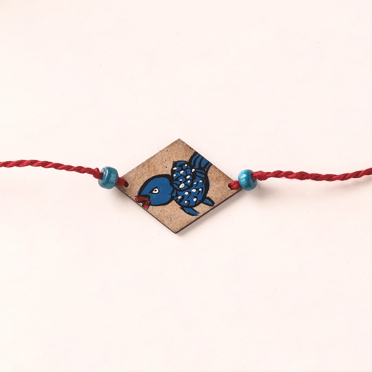 Pattachitra Handpainted Wooden Rakhi 59
