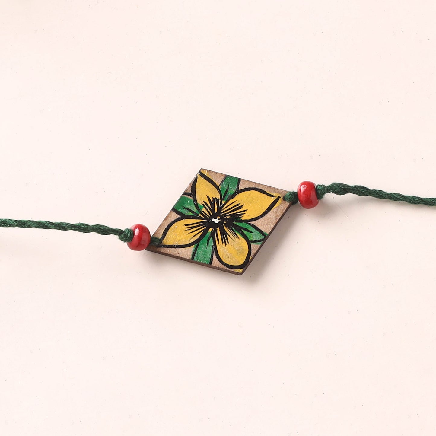 Pattachitra Handpainted Wooden Rakhi 72