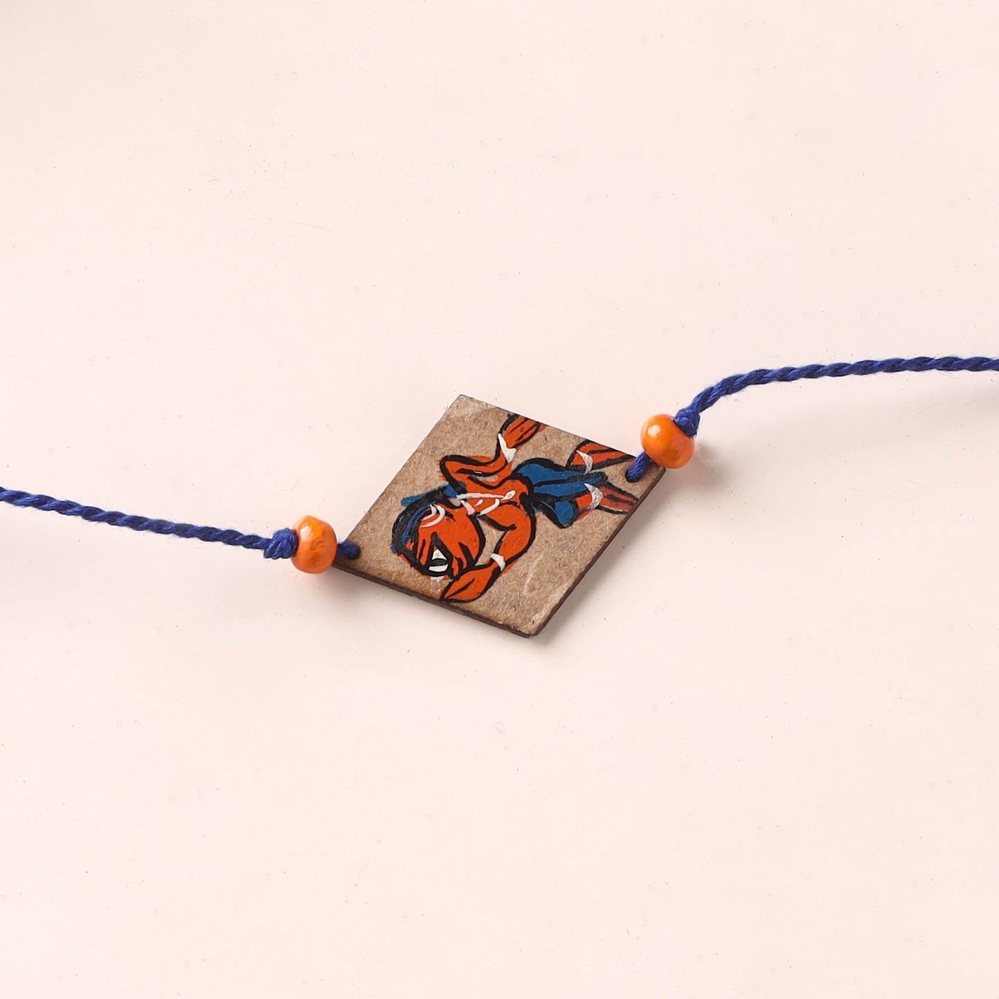 Pattachitra Handpainted Wooden Rakhi 73
