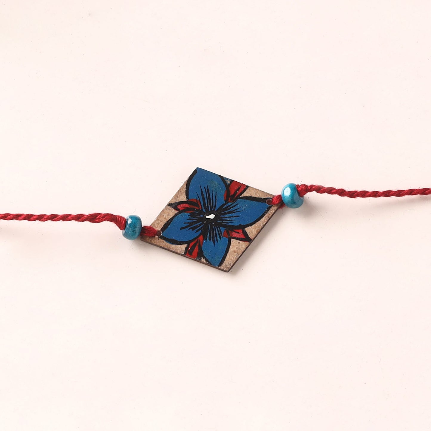 Pattachitra Handpainted Wooden Rakhi 78