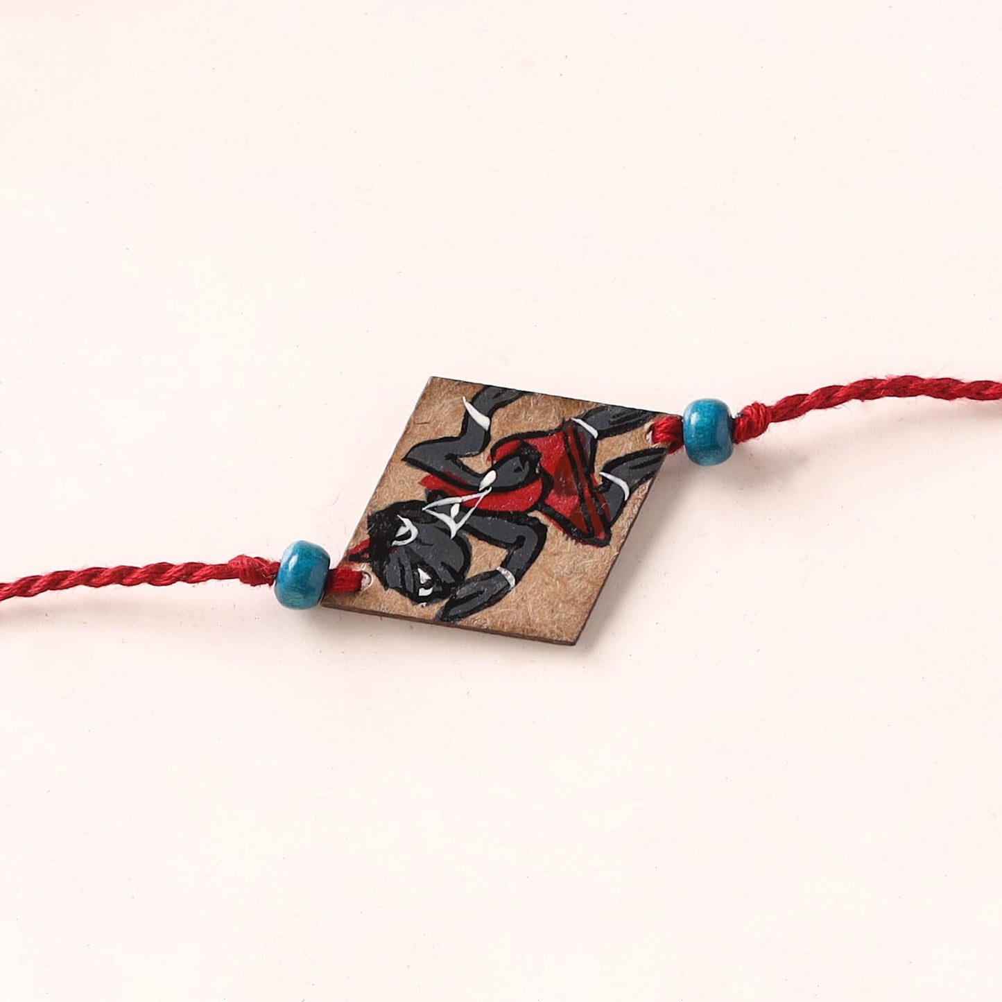 Pattachitra Handpainted Wooden Rakhi 84