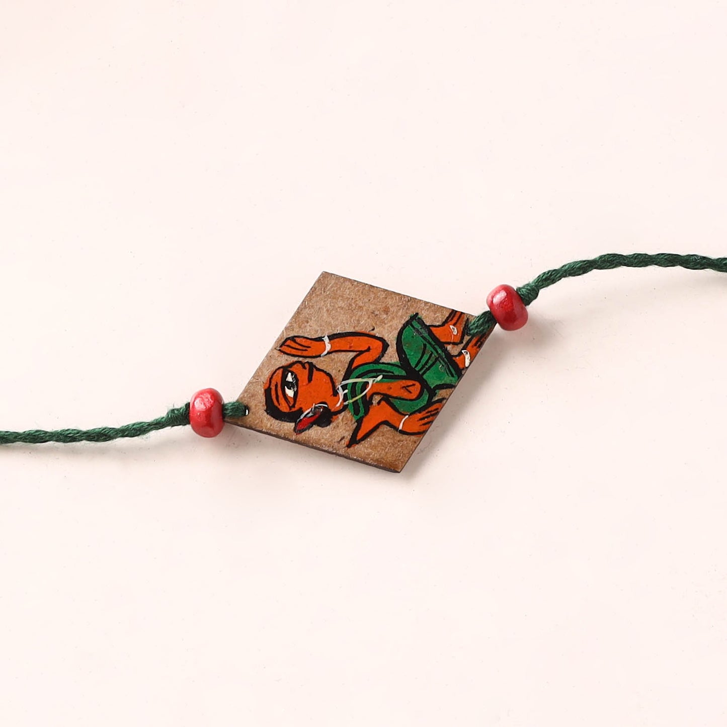 Pattachitra Handpainted Wooden Rakhi 88