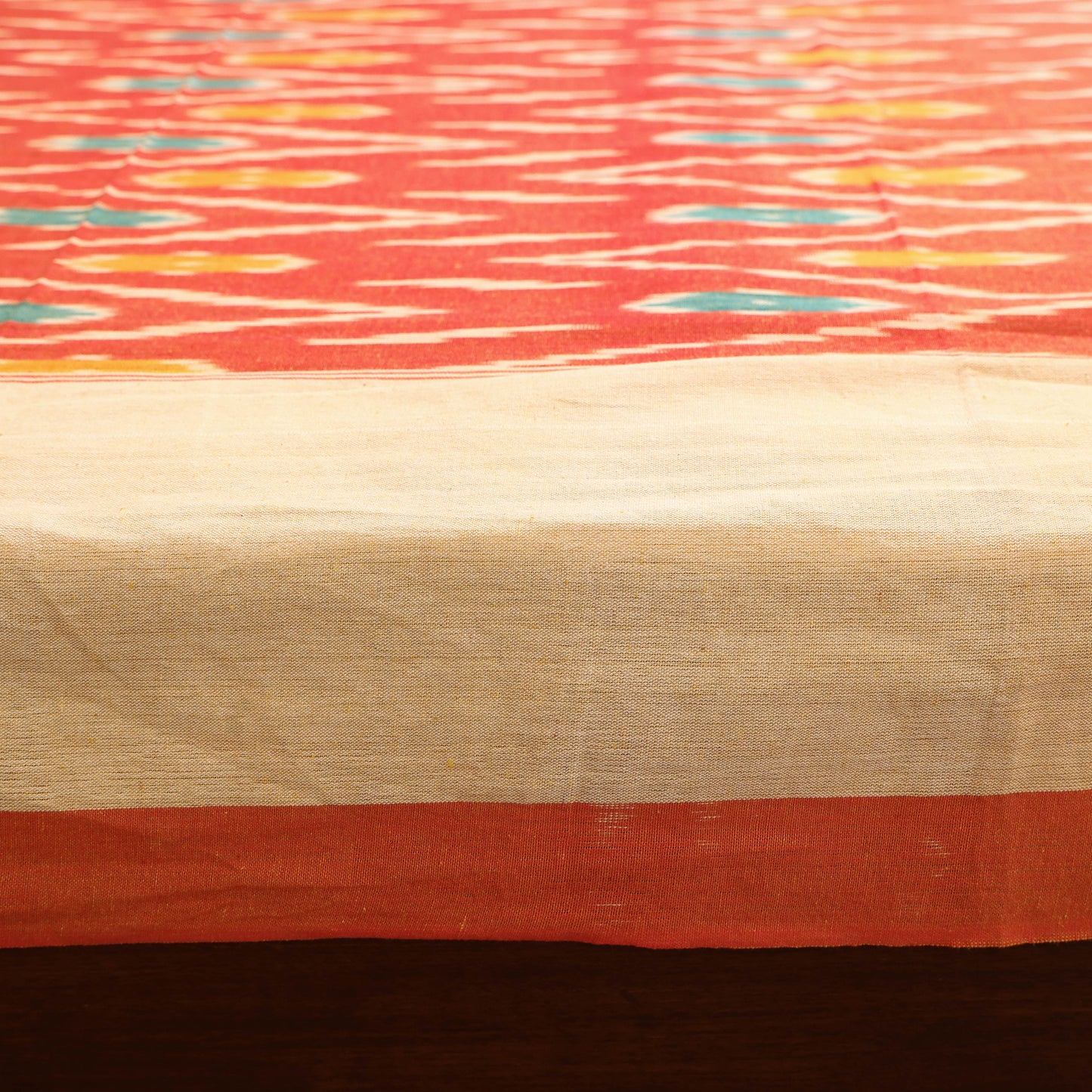 Pochampally Ikat Weave Cotton Double Bedsheet Set (108 x 90 in) 26