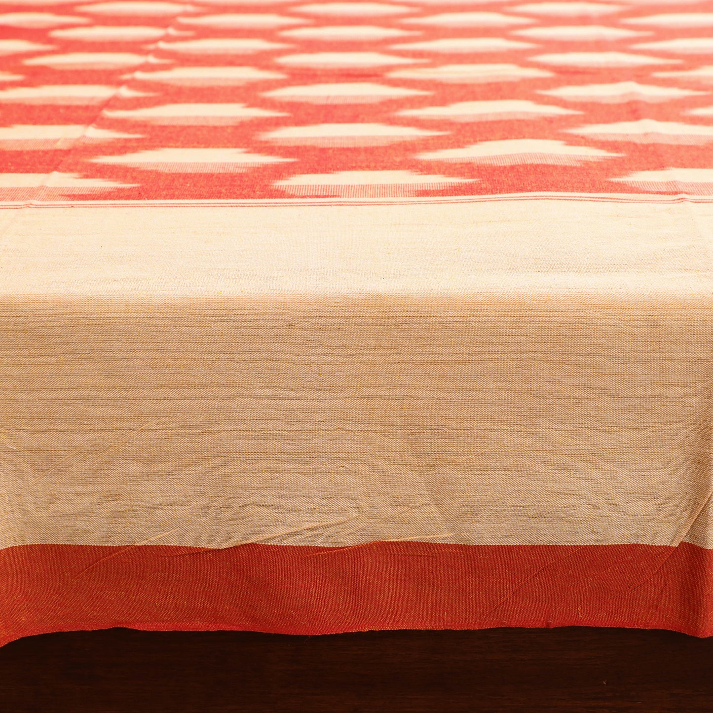 Pochampally Ikat Weave Cotton Double Bedsheet Set (108 x 90 in) 34