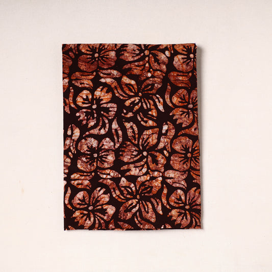 Brown - Hand Batik Printed Cotton Precut Fabric (1.5 meter) 03