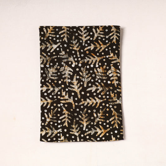 Black - Hand Batik Printed Cotton Precut Fabric (1.5 meter) 08