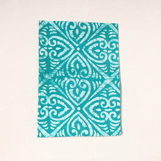 Green - Hand Batik Printed Cotton Precut Fabric (1 meter) 14
