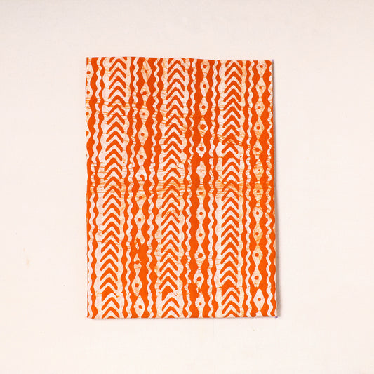 Orange - Hand Batik Printed Cotton Precut Fabric (0.7 meter) 16