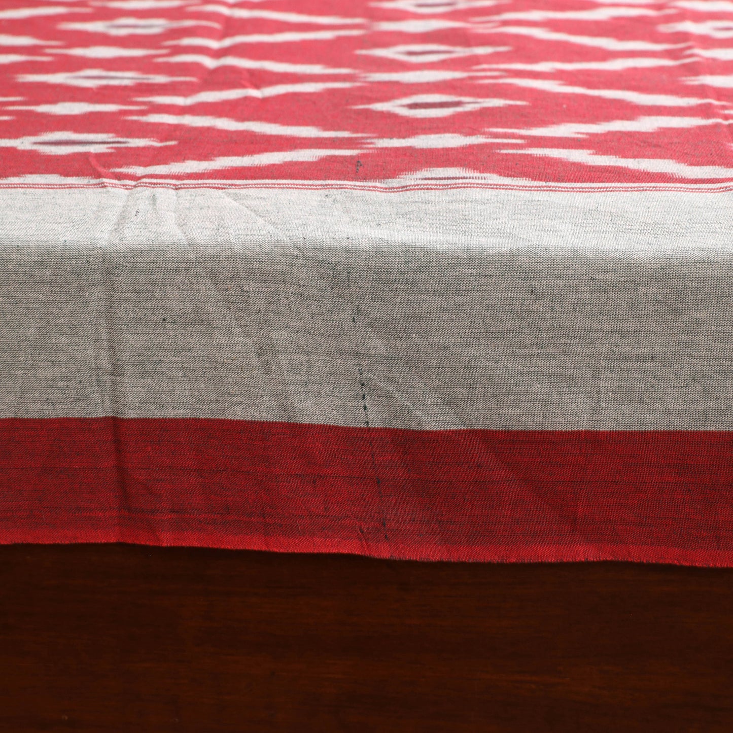 Pochampally Ikat Weave Cotton Single Bedsheet (90 x 60 in) 11