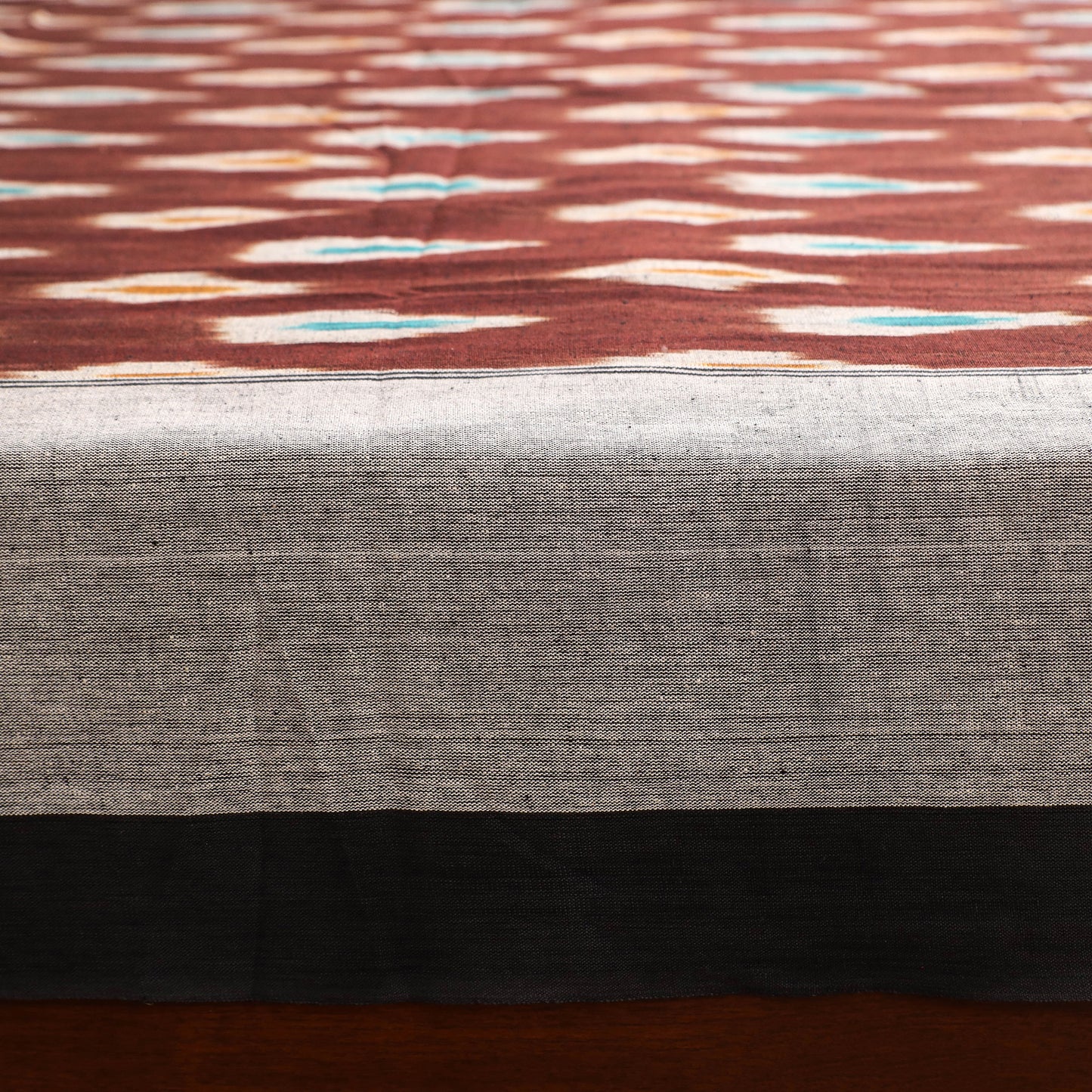 Pochampally Ikat Weave Cotton Single Bedsheet (90 x 60 in) 14