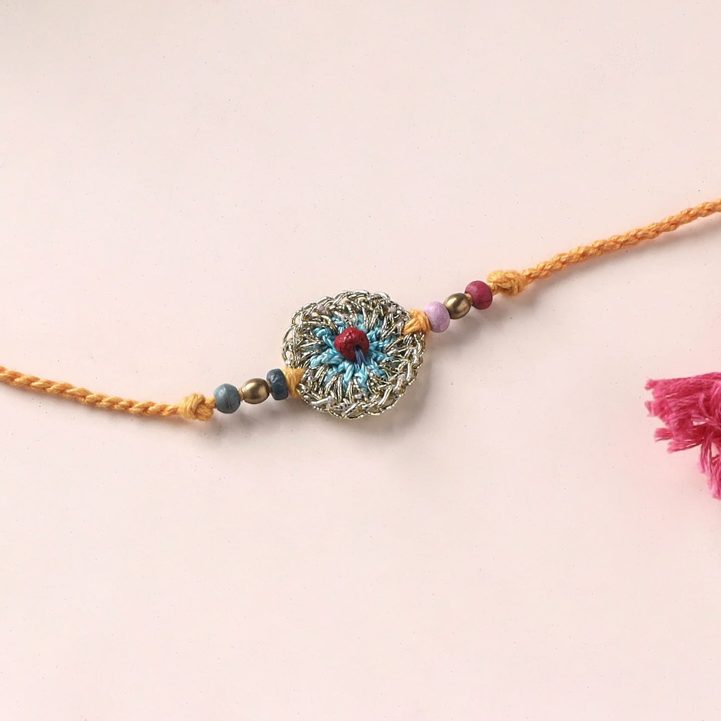 Flower - Handmade Crochet Rakhi by Samoolam 06