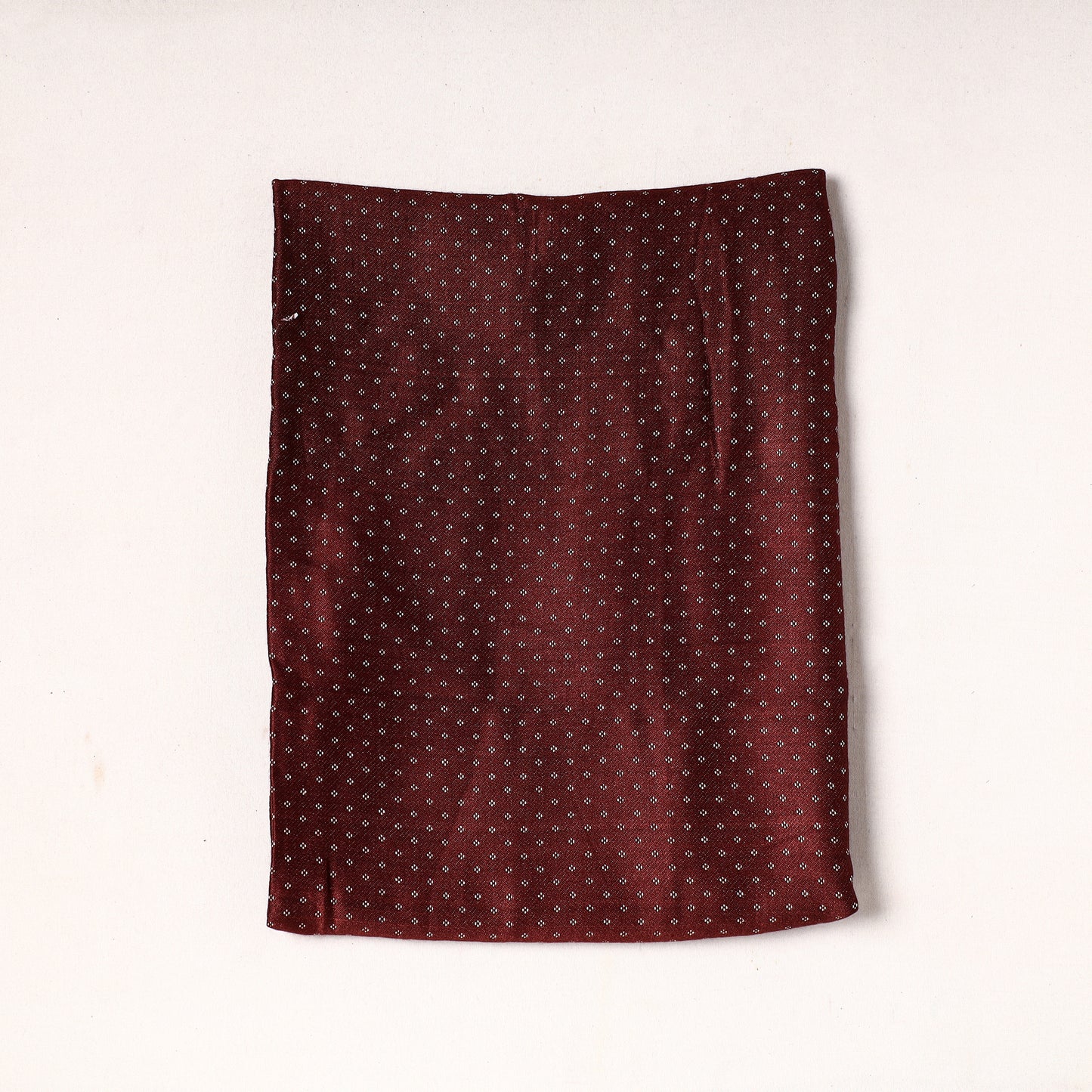 Maroon - Pure Handloom Mashru Silk Cotton Precut Fabric (1.3 meter)