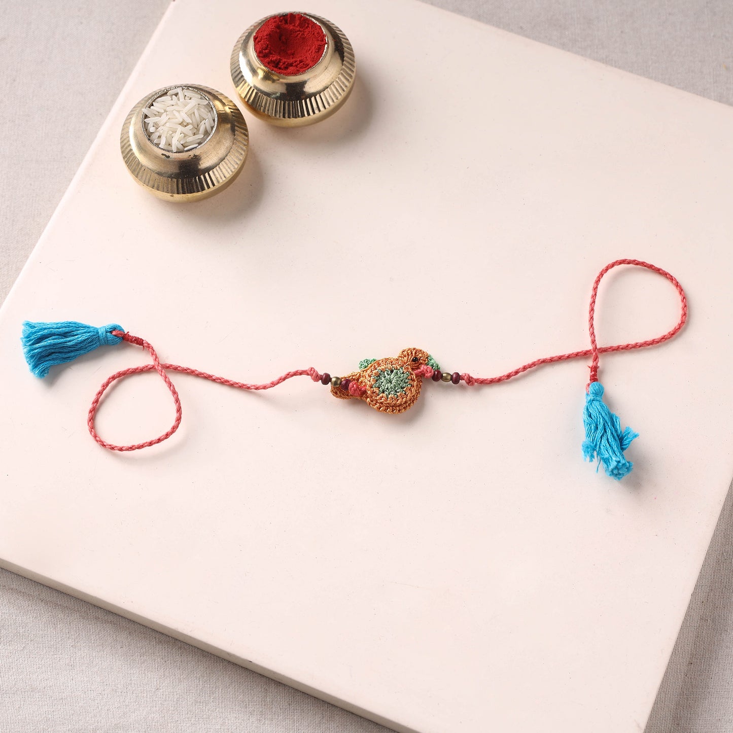 Bird - Handmade Crochet Rakhi by Samoolam 18