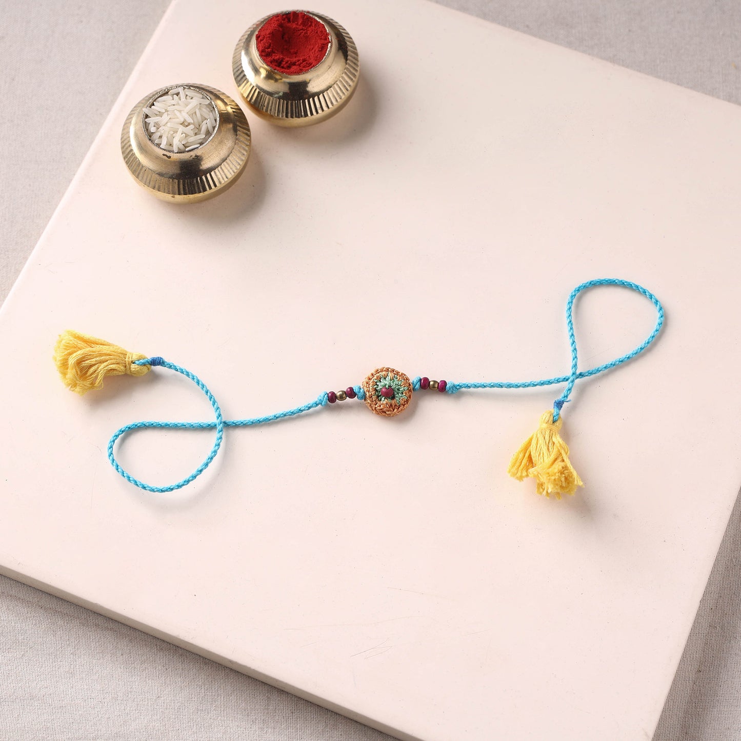 Flower - Handmade Crochet Rakhi by Samoolam 19