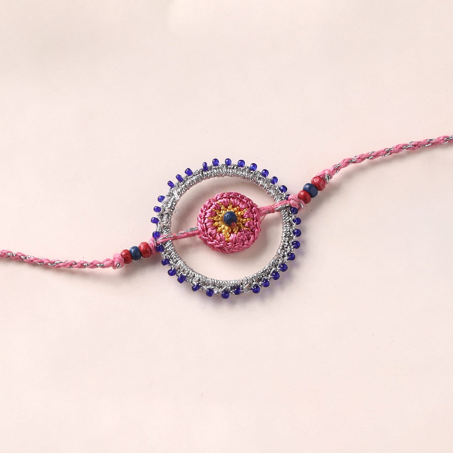 Flower - Handmade Crochet Rakhi by Samoolam 24