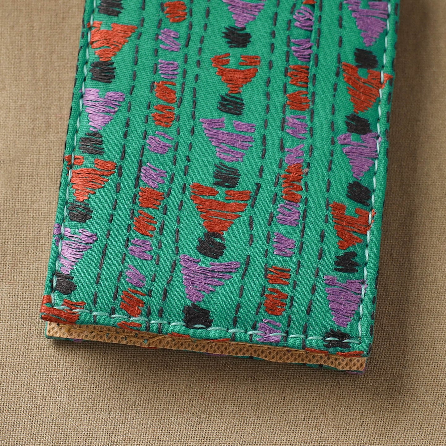 Bengal Kantha Work Handcrafted Notepad (4 x 3 in) 01