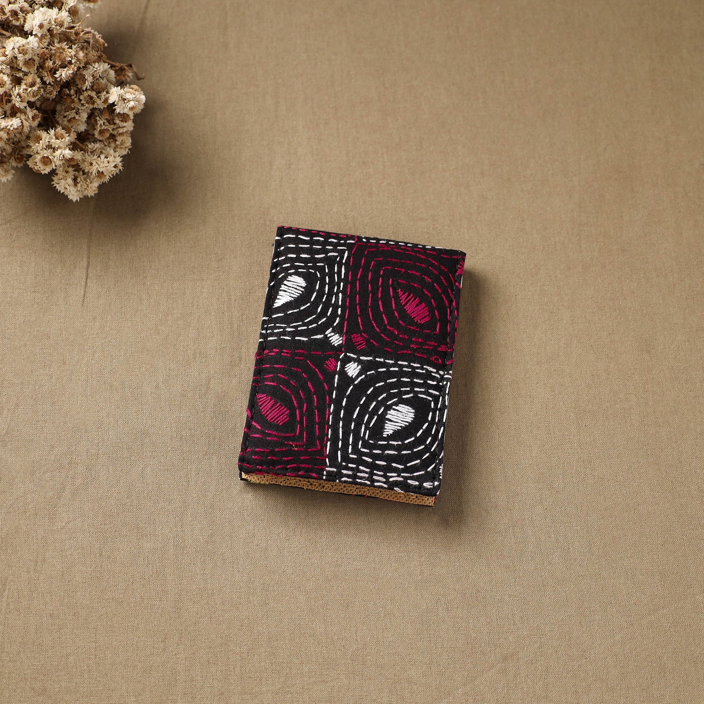 Bengal Kantha Work Handcrafted Notepad (4 x 3 in) 03