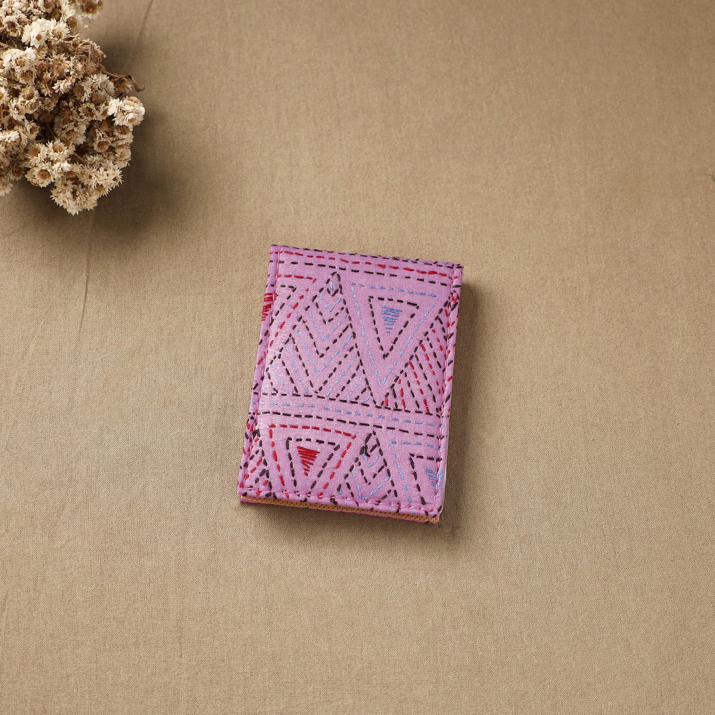 Bengal Kantha Work Handcrafted Notepad (4 x 3 in) 08