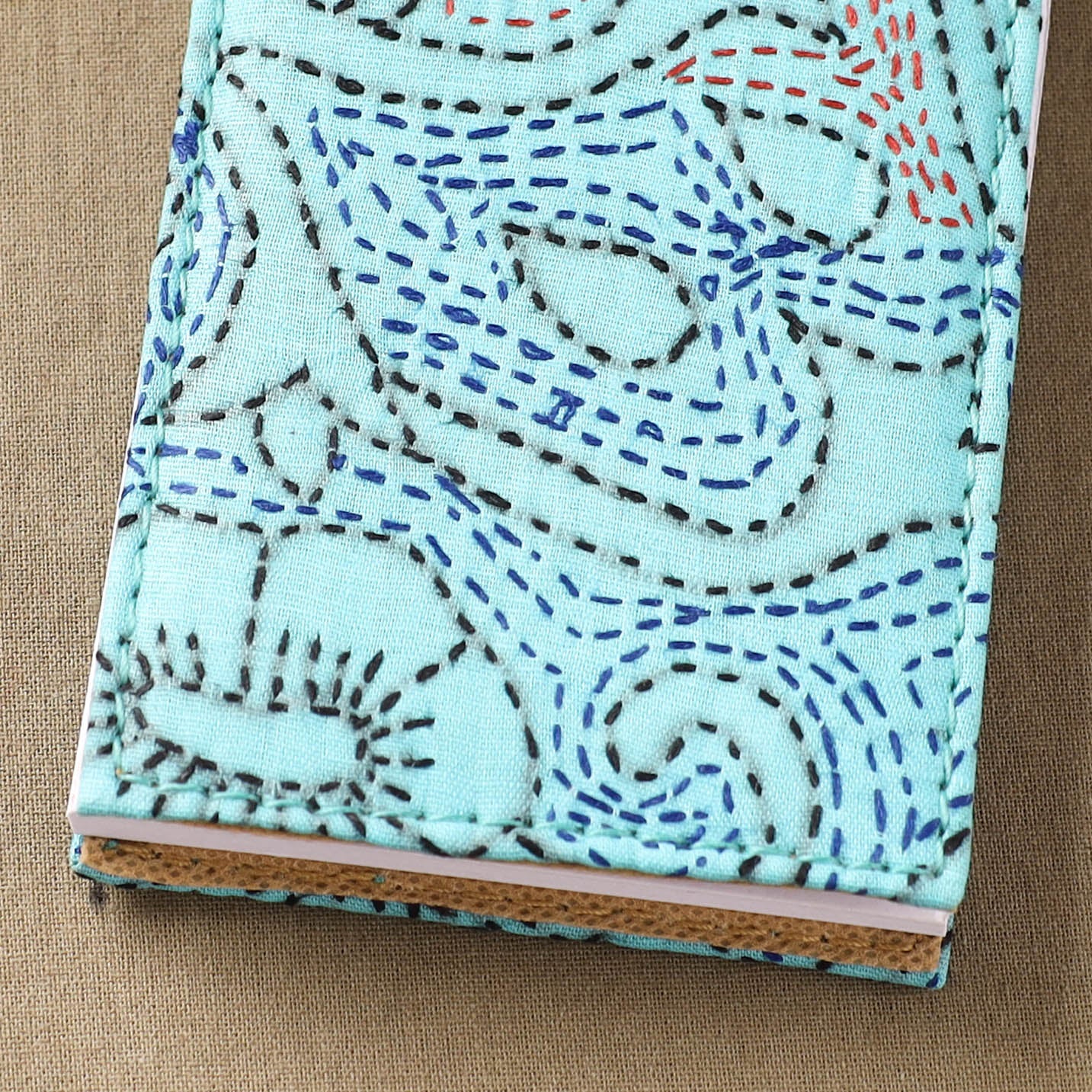Bengal Kantha Work Handcrafted Notepad (4 x 3 in) 11