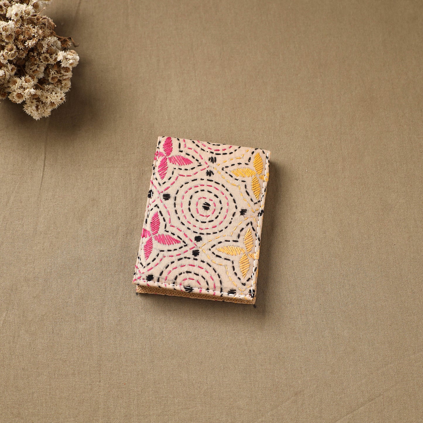 Bengal Kantha Work Handcrafted Notepad (4 x 3 in) 29