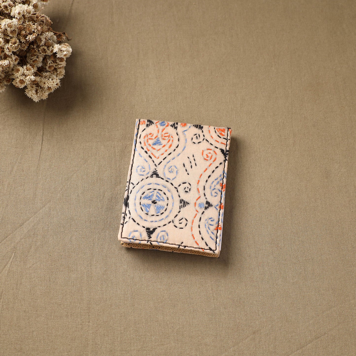 Bengal Kantha Work Handcrafted Notepad (4 x 3 in) 35