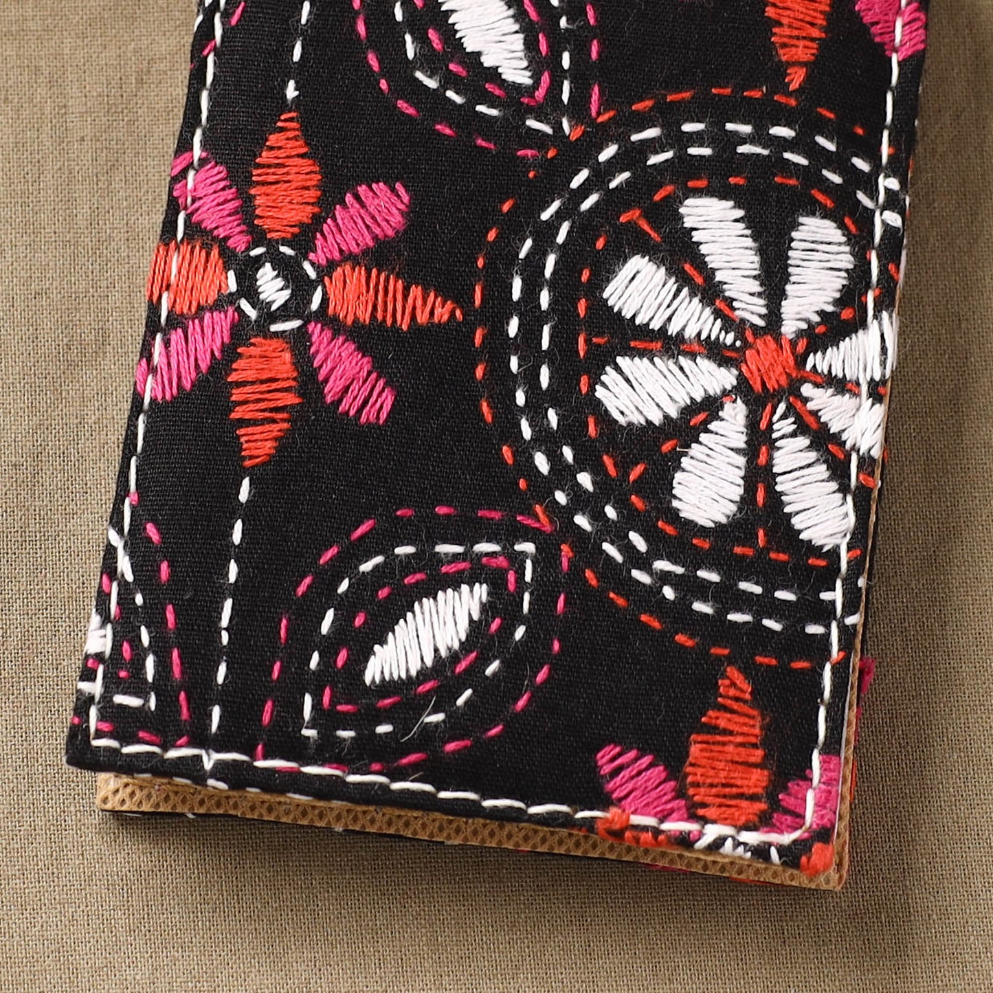 Bengal Kantha Work Handcrafted Notepad (4 x 3 in) 36