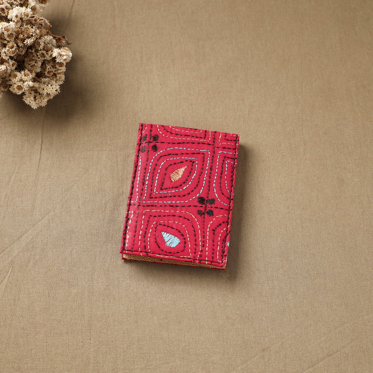 Bengal Kantha Work Handcrafted Notepad (4 x 3 in) 37