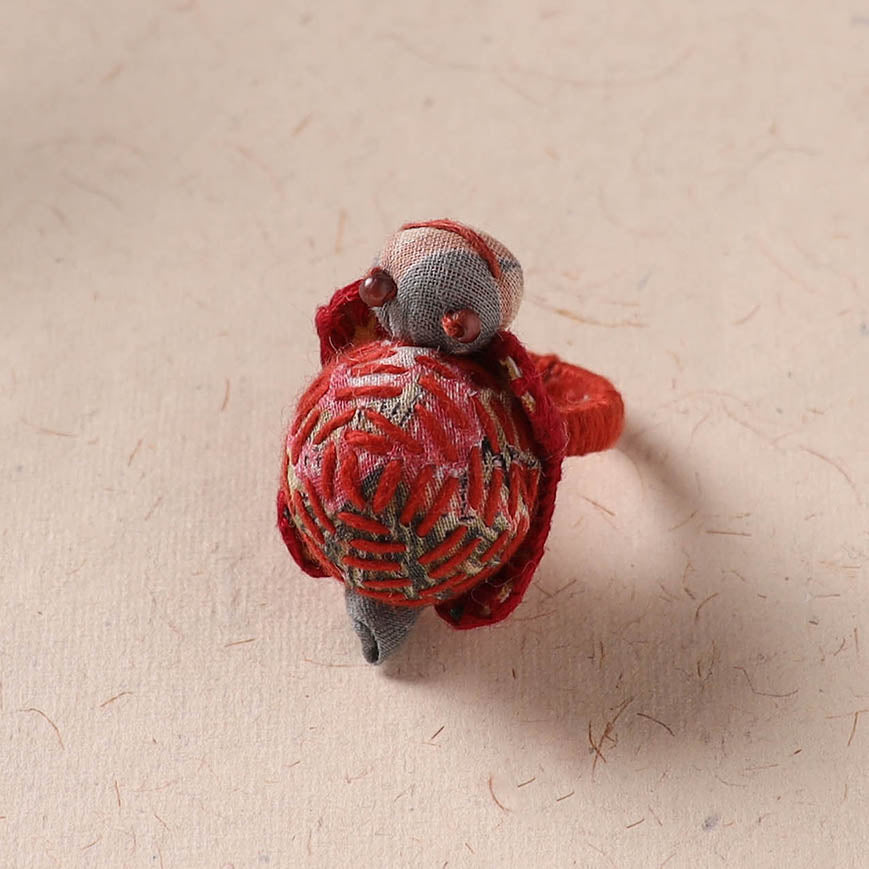 Tortoise - Handmade Fab Artwork Ring 08
