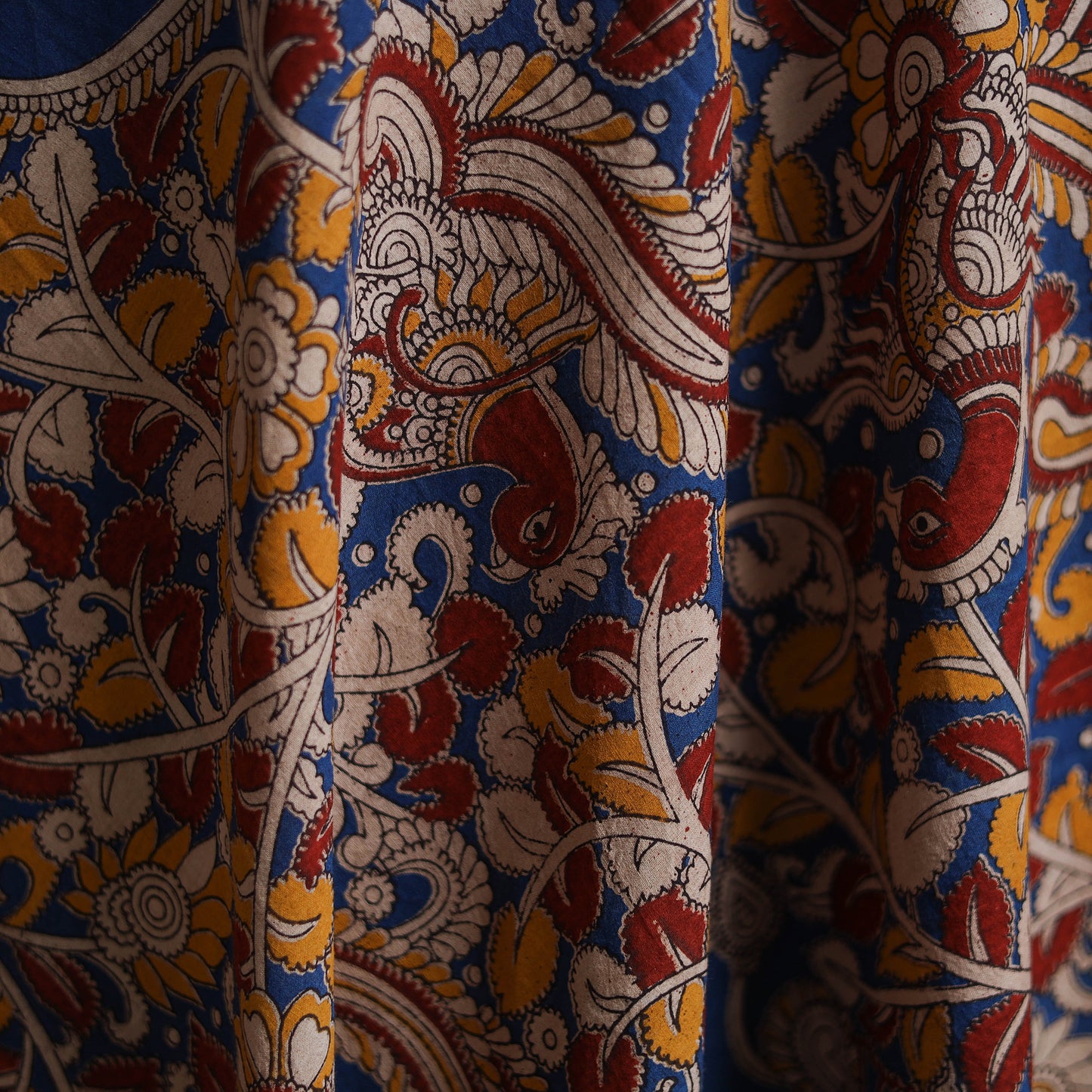 Multicolor - Kalamkari Printed Cotton Fabric 32
