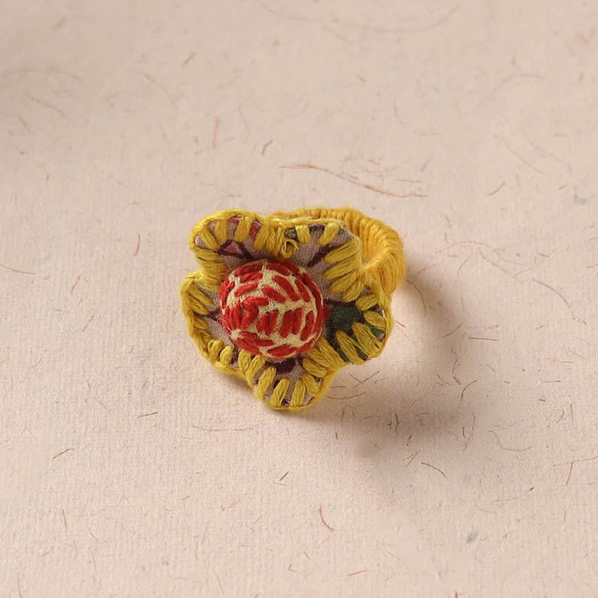 Flower - Handmade Fab Artwork Ring 27