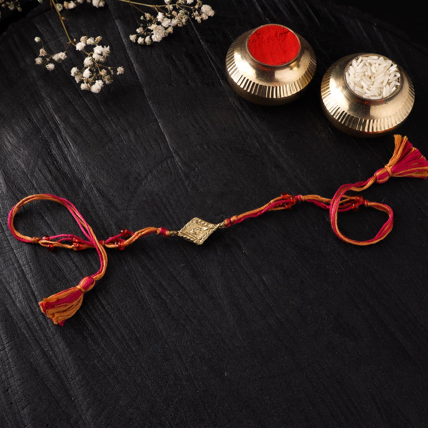 Tribal Dokra Brass Rakhi by Miharu 20