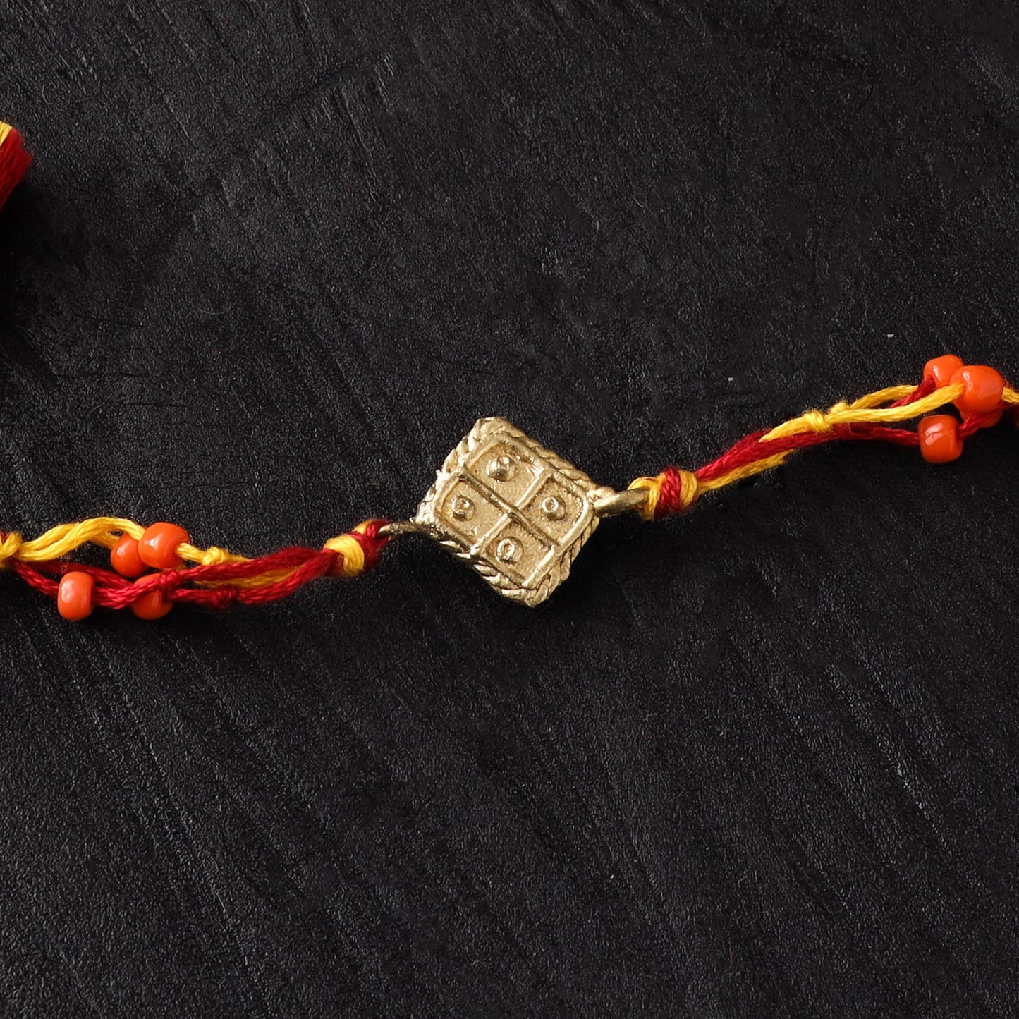 Tribal Dokra Brass Rakhi by Miharu 14