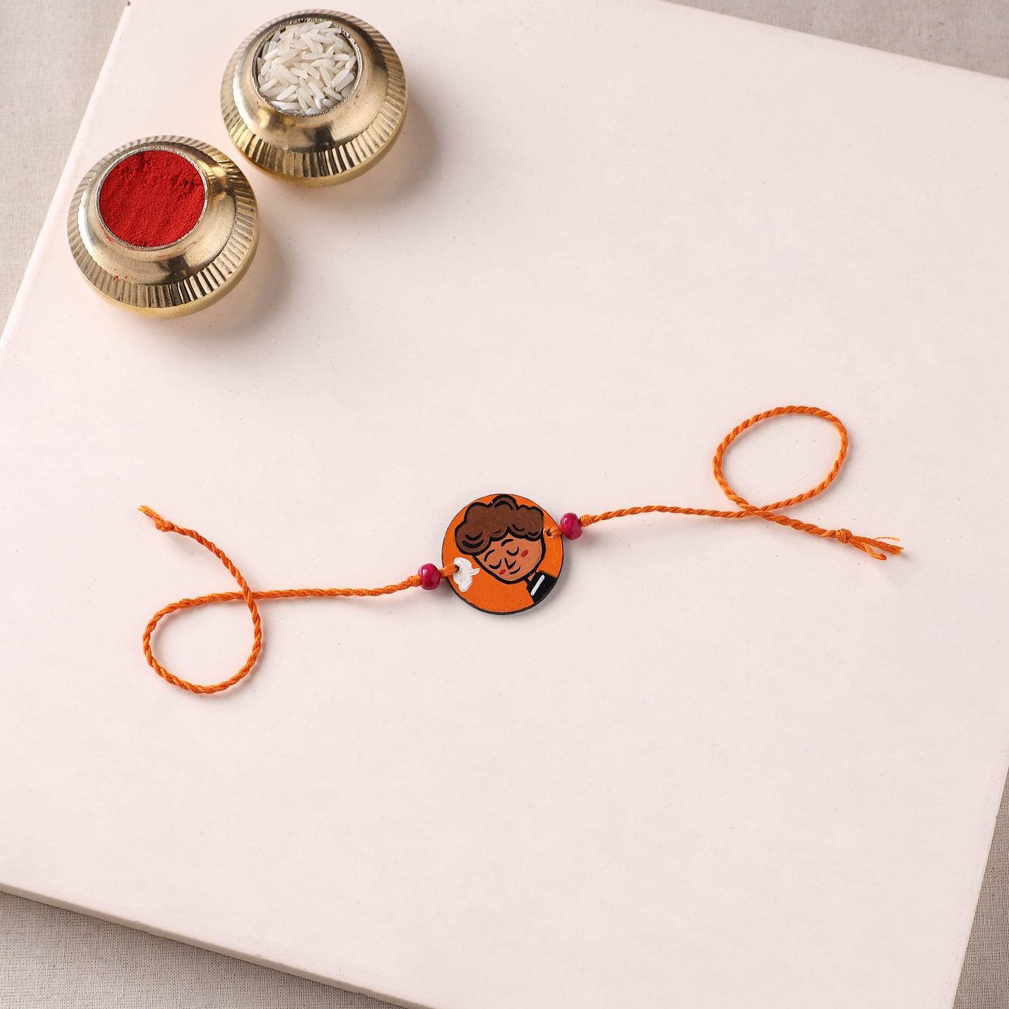Boy - Handpainted Wooden Rakhi for Kids 11