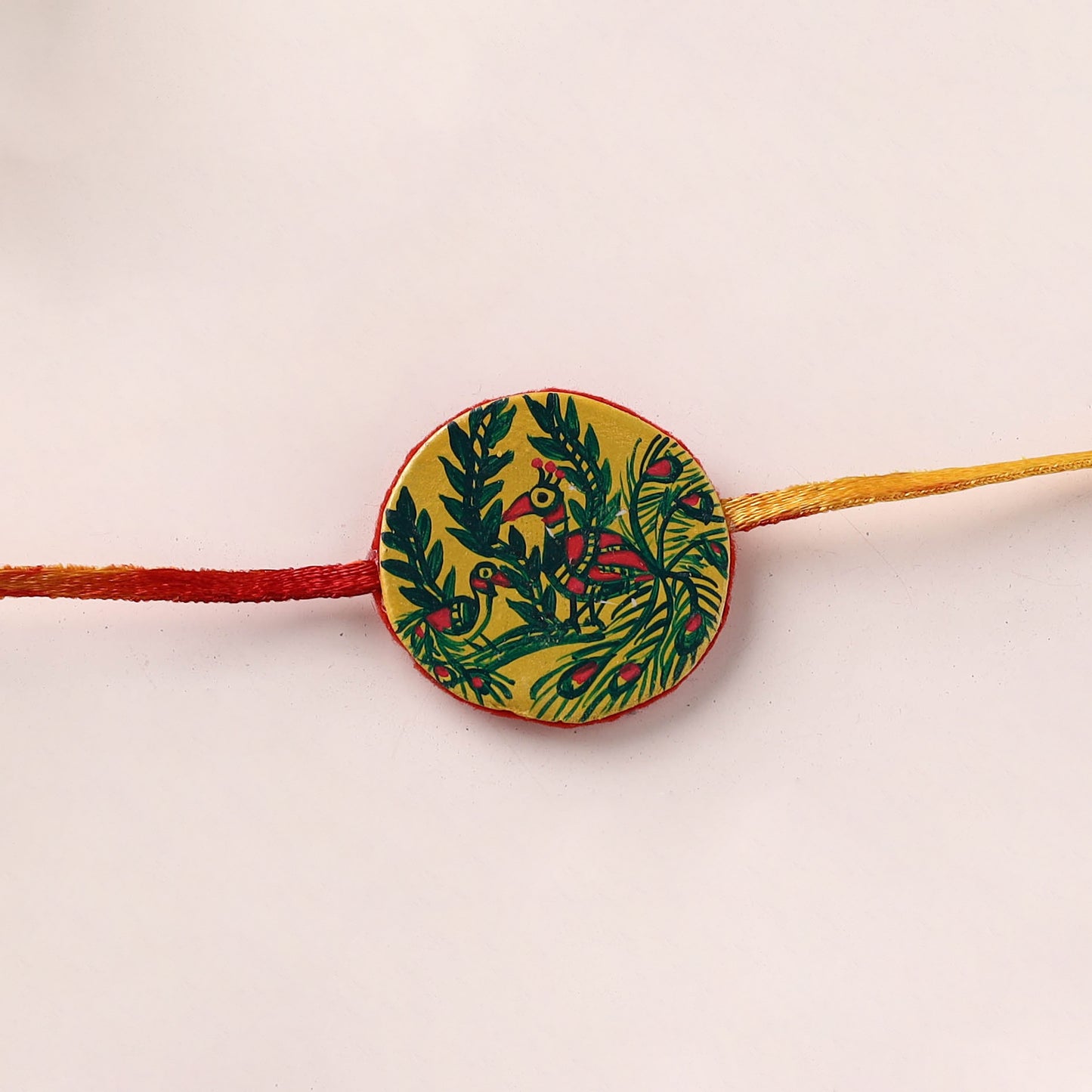 Manjusha Art Handpainted Resin Rakhi 05
