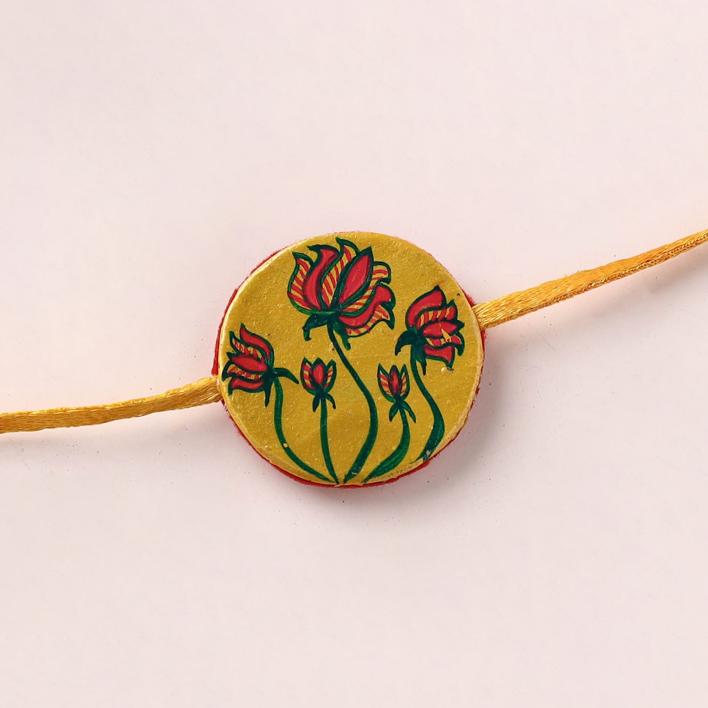 Manjusha Art Handpainted Resin Rakhi 08