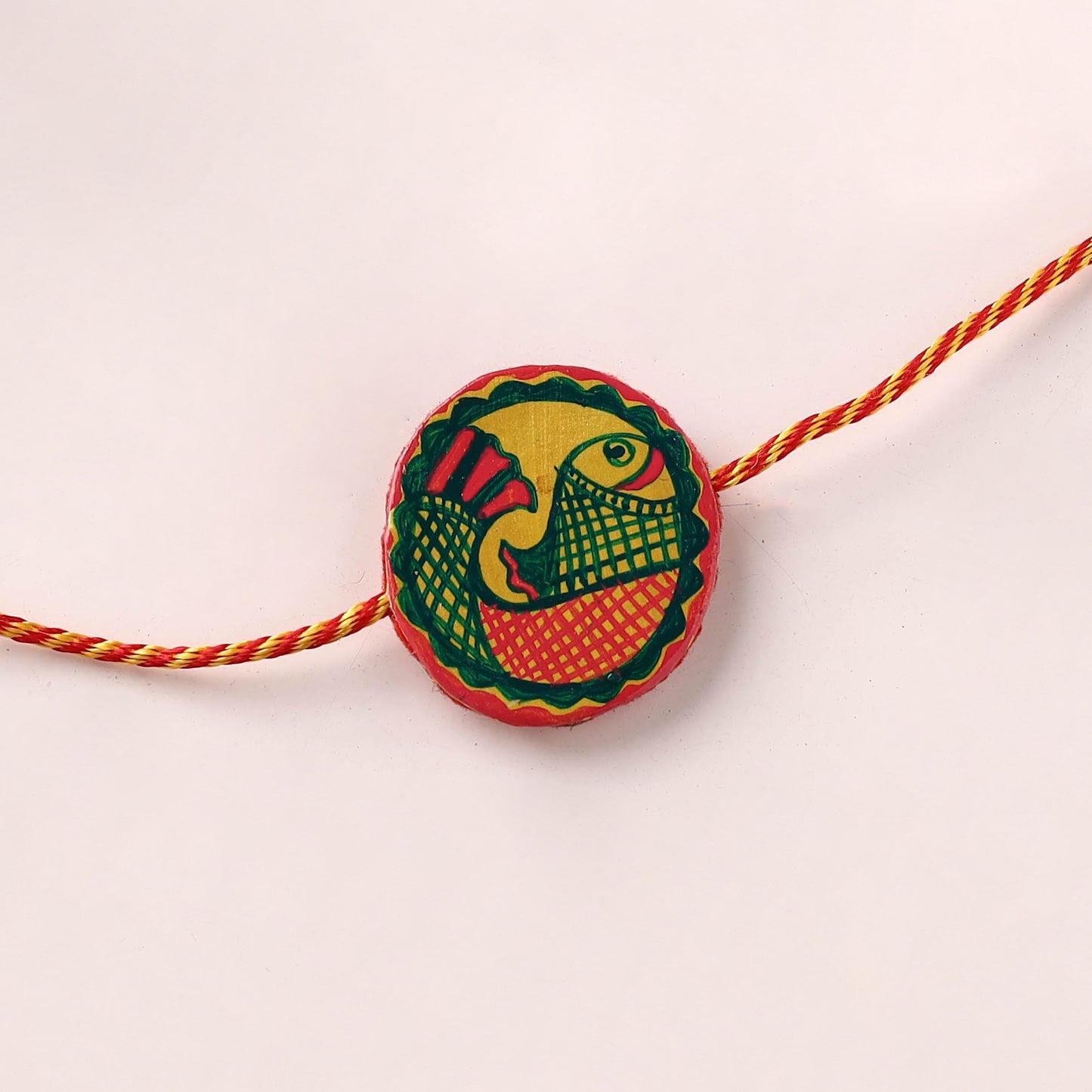Manjusha Art Handpainted Resin Rakhi 15
