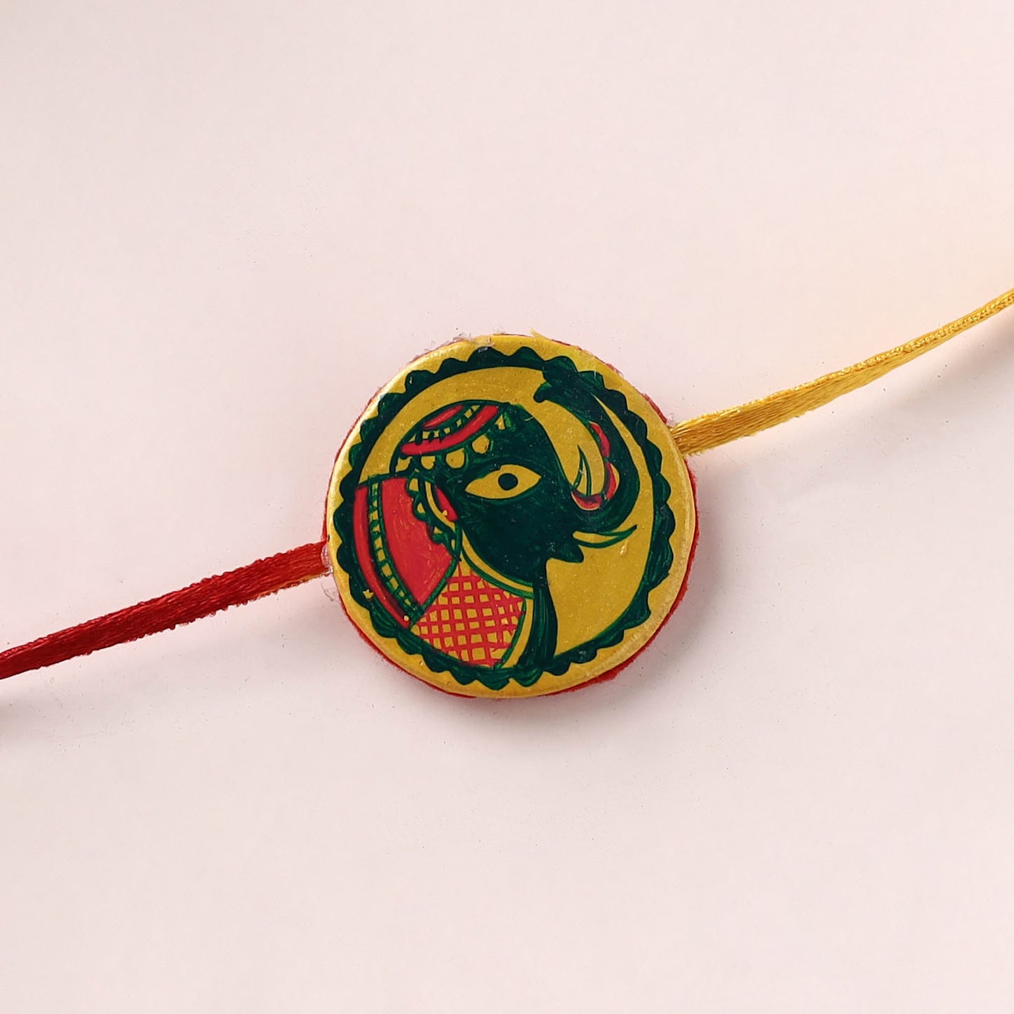 Manjusha Art Handpainted Resin Rakhi 24