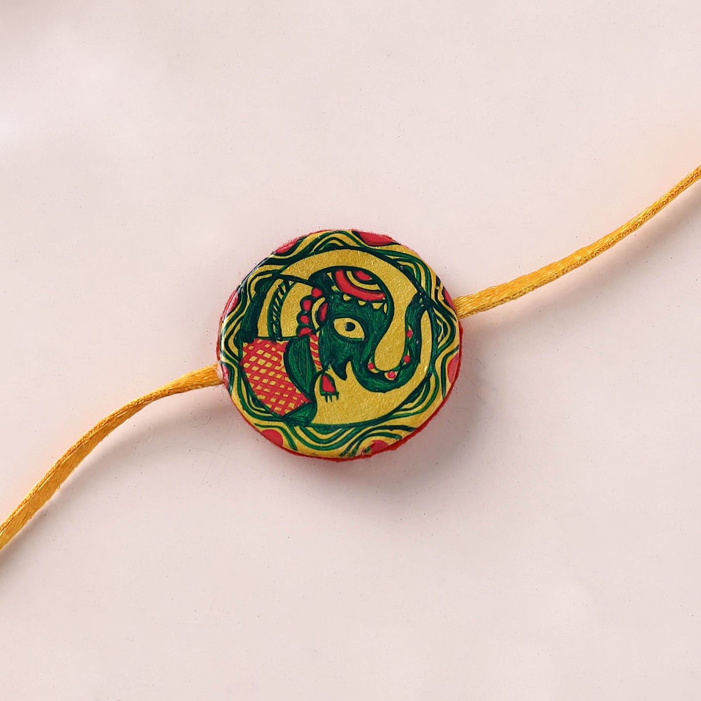 Manjusha Art Handpainted Resin Rakhi 31