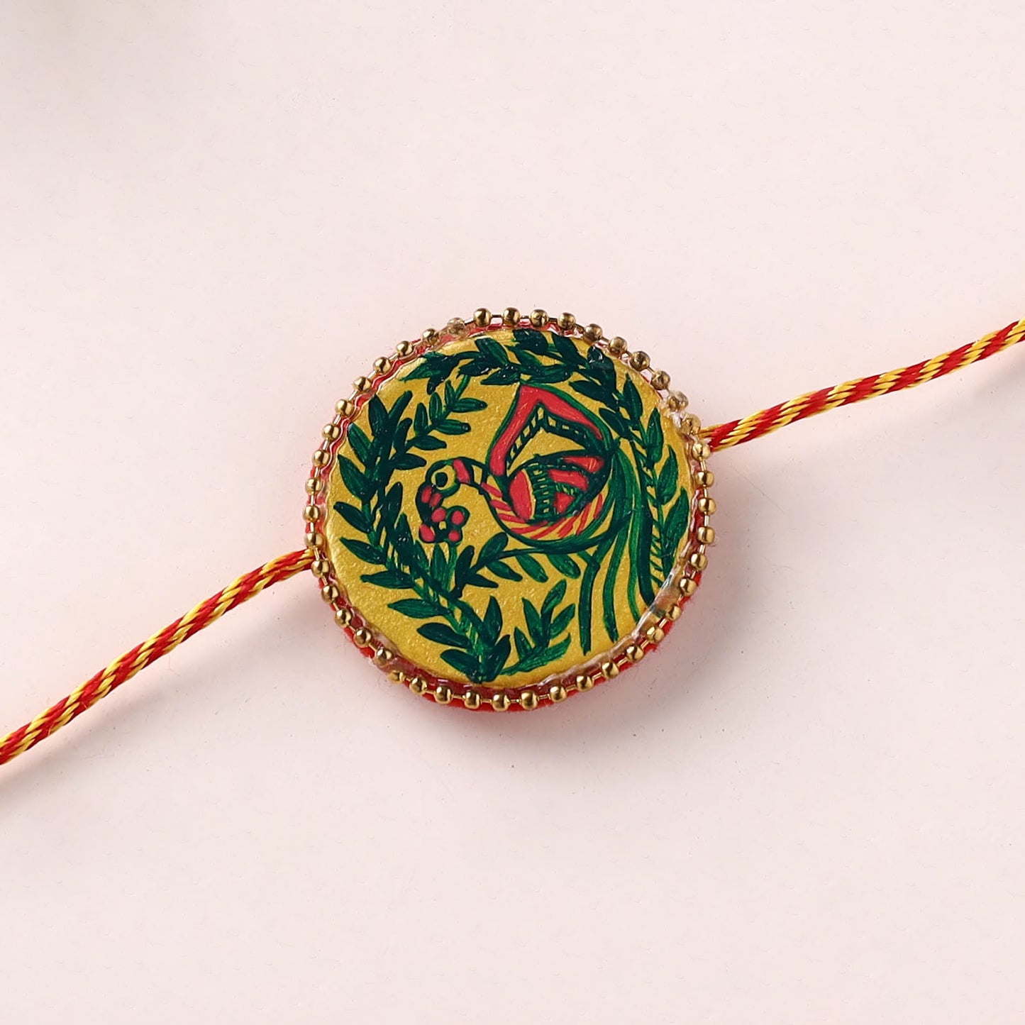 Manjusha Art Handpainted Resin Rakhi 37