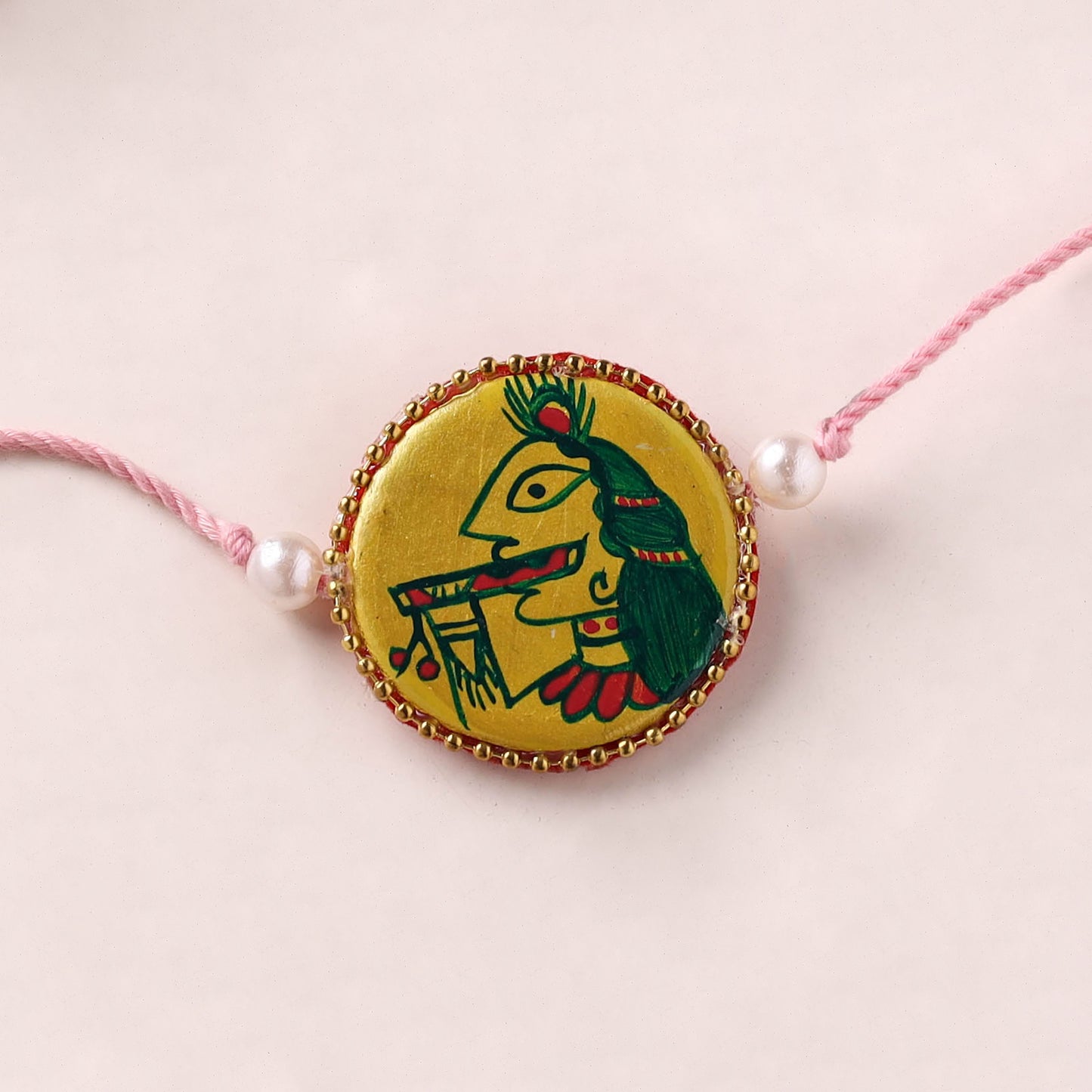 Manjusha Art Handpainted Resin Rakhi 43