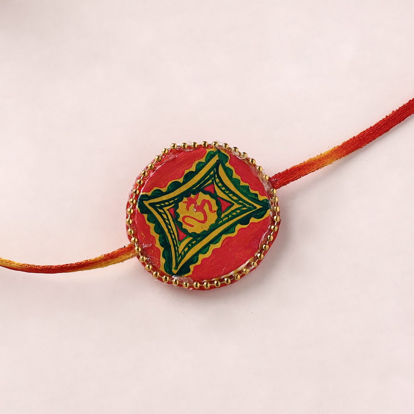Manjusha Art Handpainted Resin Rakhi 44