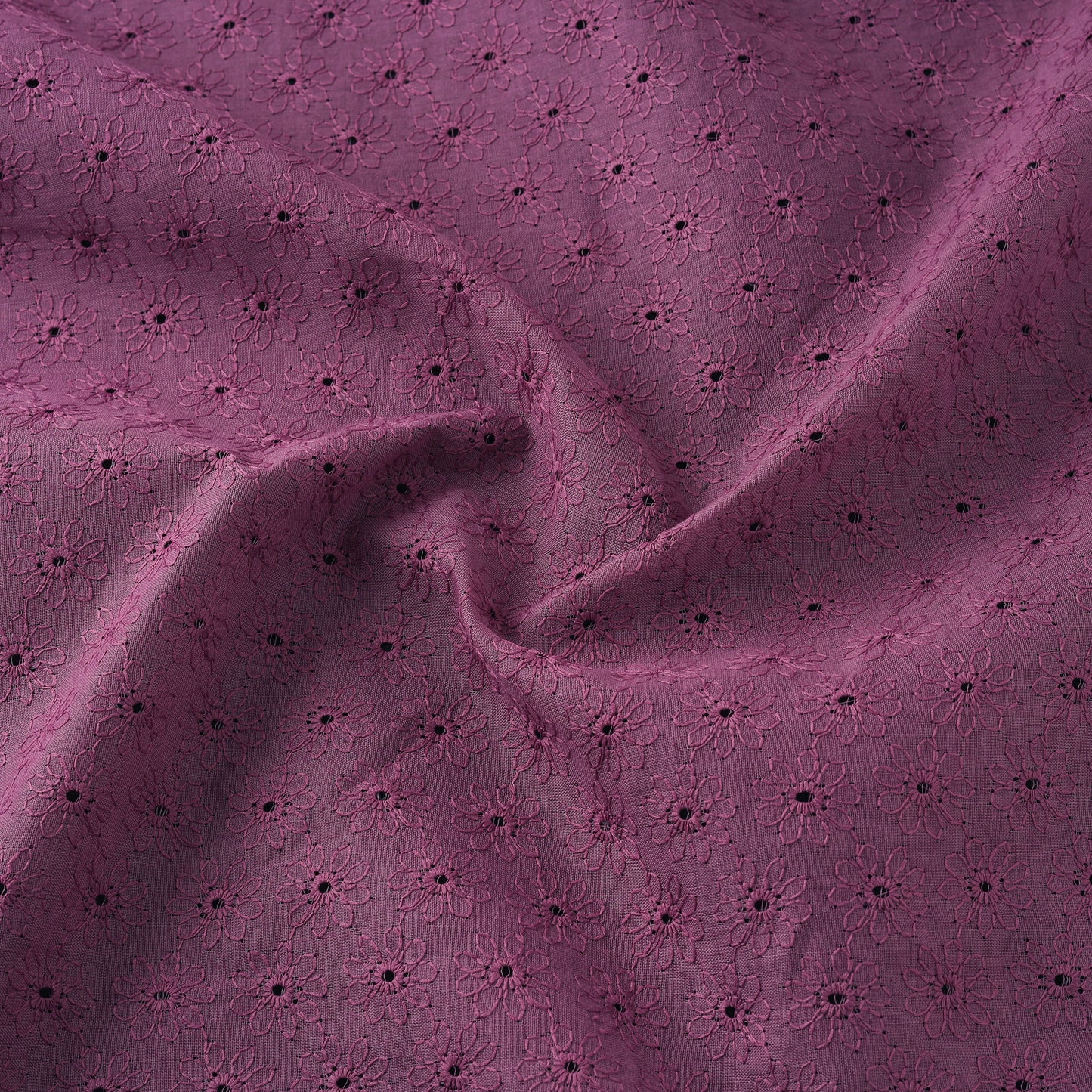 Floral Embroidered Cotton Hakoba Fabric 05