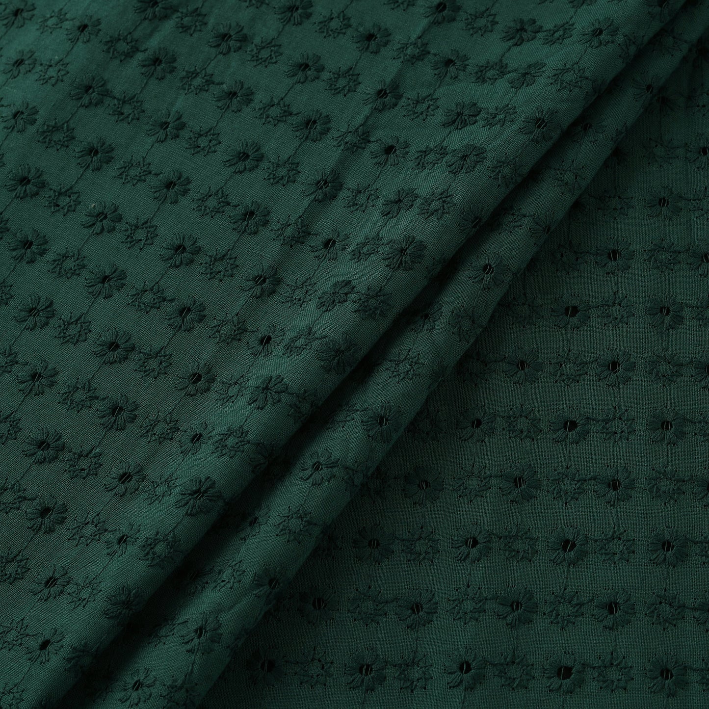 Floral Embroidered Cotton Hakoba Fabric 06
