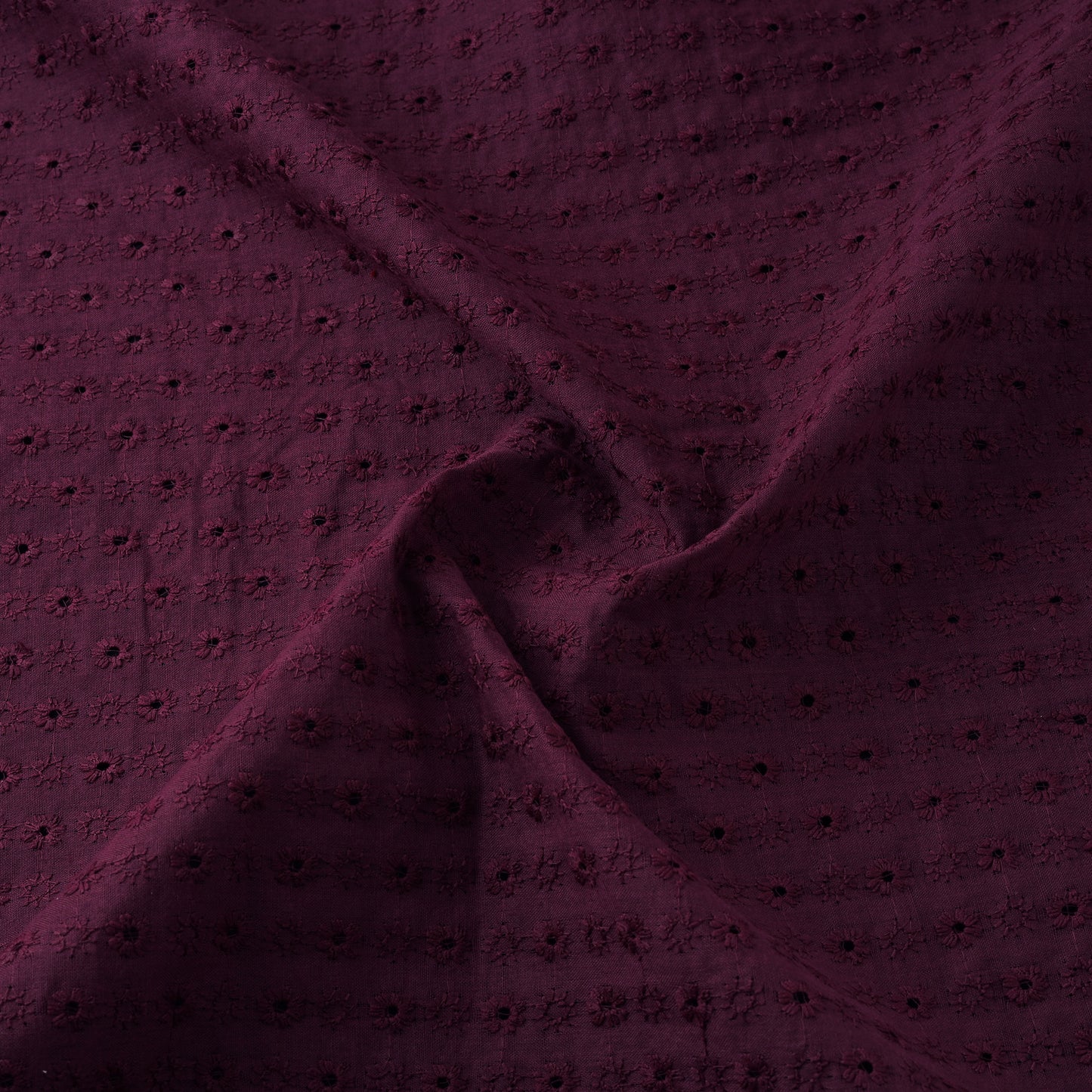 Floral Embroidered Cotton Hakoba Fabric 22
